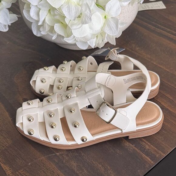Stylish White Studded Sandals Universal Thread - Picture 1 of 4